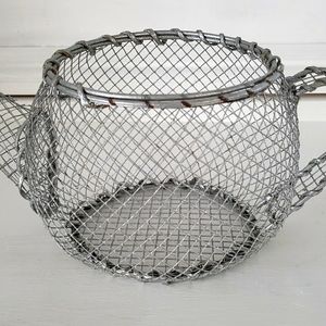 Wire Teapot Teabag Holder Silver In Color